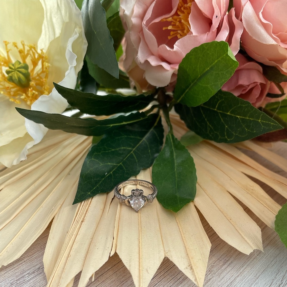 Silver Claddagh Ring- Size 5